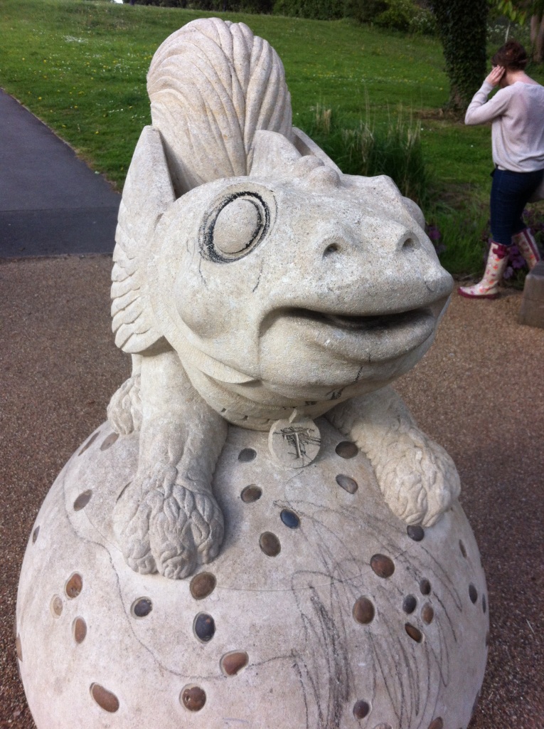 Enfield's mascot: clearly a fish-frog Griffon